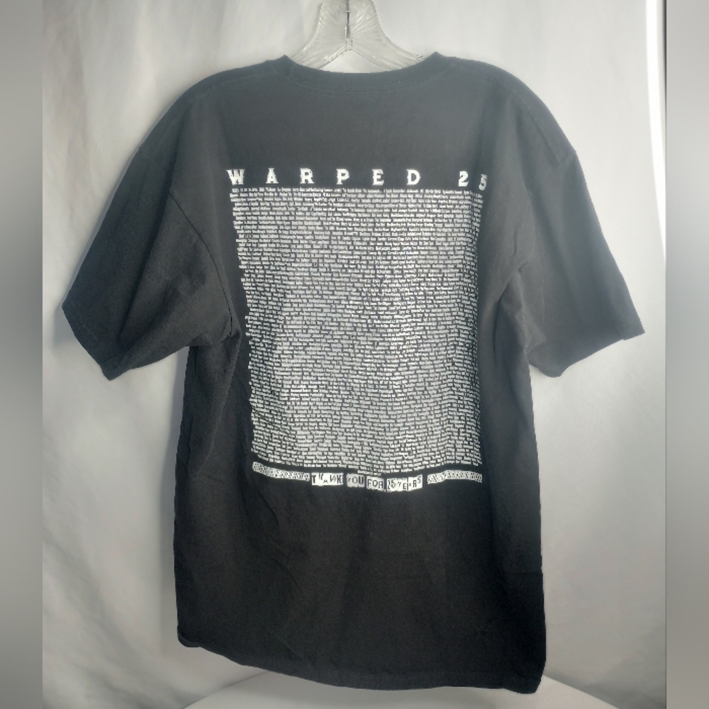 *Vans Warped Tour Thank You For 25 Years Shirt Size Large